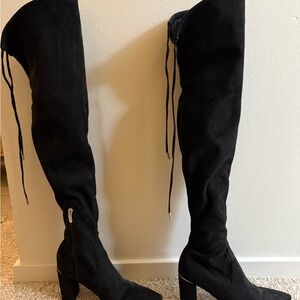 Black Over-the-Knee Boots Marc Fisher